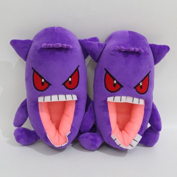 28CM Pokemon Gengar anime plush shipper shoes