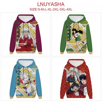 Inuyasha anime long sleeve hoodie sweater cloth