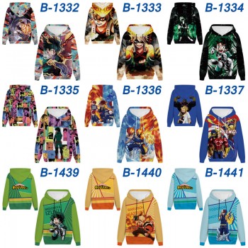 My Hero Academia anime long sleeve hoodie sweater cloth