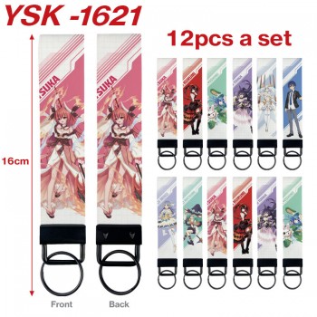 Date A Live anime rope key chains set(12pcs a set)