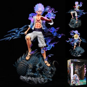 One Piece Nika Luffy GEAR G5 anime figure(dragon eye can lighting)