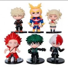 My Hero Academia anime figures set(6pcs a set)(OPP...