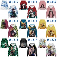 Demon Slayer anime long sleeve hoodie sweater clot...