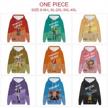 One Piece anime long sleeve hoodie sweater cloth