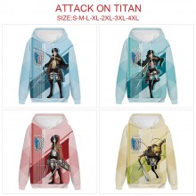 Attack on Titan anime long sleeve hoodie sweater c...