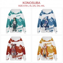 Kono Subarashii Sekai ni Shukufuku wo long sleeve hoodie sweater cloth