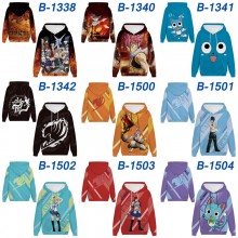 Fairy Tail anime long sleeve hoodie sweater cloth