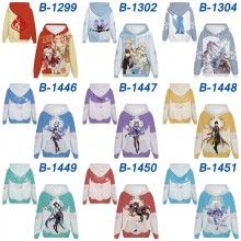 Genshin Impact game long sleeve hoodie sweater clo...