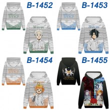 The Promised Neverland anime long sleeve hoodie sw...