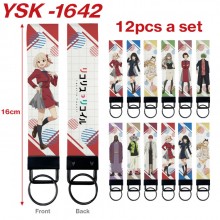 Lycoris Recoil anime rope key chains set(12pcs a s...