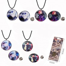 Jujutsu Kaisen anime necklace+pin a set
