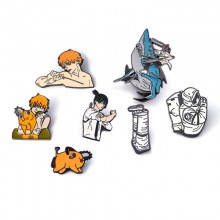 Chainsaw Man anime brooch pins