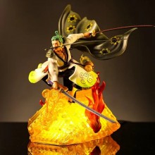 One Piece Zoro roof anime figure(can lighting)(no box)