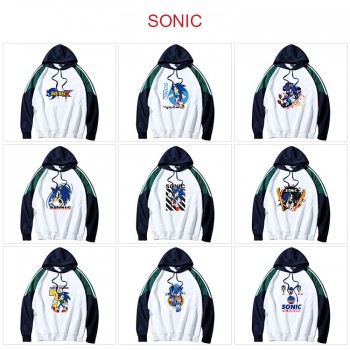 Sonic the Hedgehog anime cotton thin sweatshirt hoodies clothes