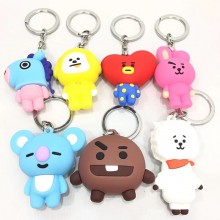 BTS BT21 star key chain