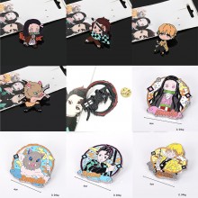 Demon Slayer Kamado Nezuko Tanjirou anime brooch p...