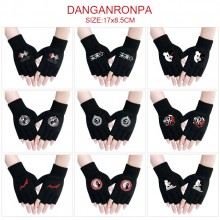 Dangan Ronpa anime cotton half finger gloves a pair