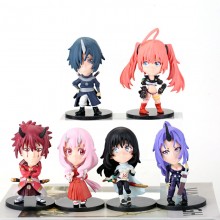 Tensei shitari slime anime figures set(6pcs a set)...