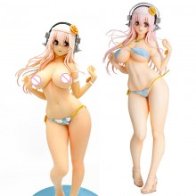 Super Sonico summer vacation swimsuit bikini anime...