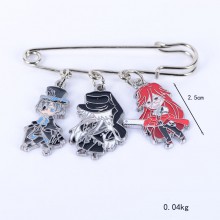 Kuroshitsuji Black Butler anime brooch pins