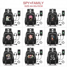 SPY x FAMILY USB charging laptop backpack school b...