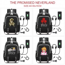 The Promised Neverland USB charging laptop backpack school bag