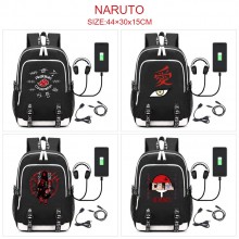 Naruto USB charging laptop backpack school bag