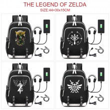 The Legend of Zelda USB charging laptop backpack s...