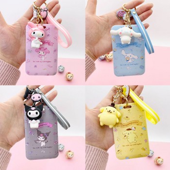 Melody Cinnamoroll Kuromi Hello Kitty card cover key chain