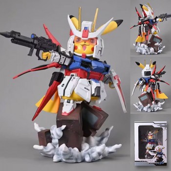 Pikachu strike cos Gundam anime figure