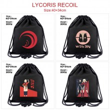 Lycoris Recoil anime drawstring backpack bag