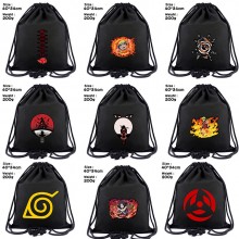 Naruto anime drawstring backpack bag 