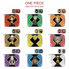 One Piece anime zipper wallet purse