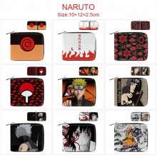 Naruto anime zipper wallet purse