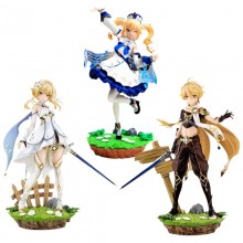 Genshin Impact Aether Lumine Barbara game figure