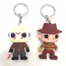 a Nightmare on Elm Street figure doll key chains