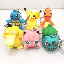 Pokemon anime figure doll key chains