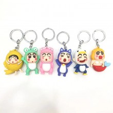 Crayon Shin-chan anime figure doll key chains