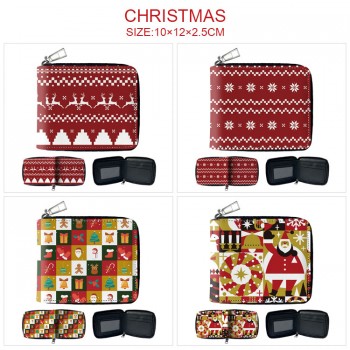 Christmas zipper wallet purse