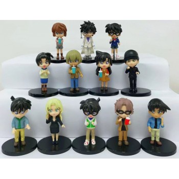 Detective conan anime figures set(12pcs a set)(OPP bag)