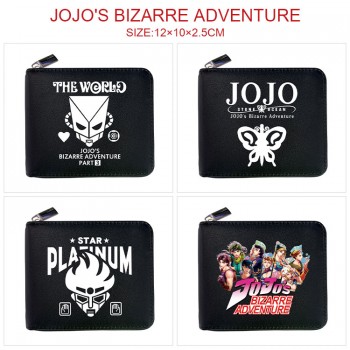 JoJo's Bizarre Adventure anime zipper wallet purse