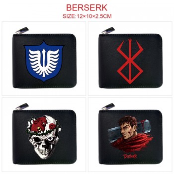 Berserk anime zipper wallet purse