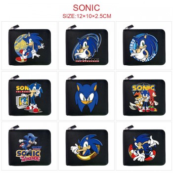 Sonic The Hedgehog game zipper wallet purse