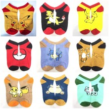Pokemon Pikachu Squirtle Charmander cotton socks a...