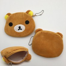 Rilakkuma anime plush wallet coin purse 120MM