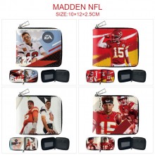 MADDEN NFL zipper wallet purse