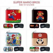 Super Mario anime zipper wallet purse