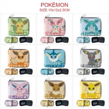 Pokemon anime zipper wallet purse