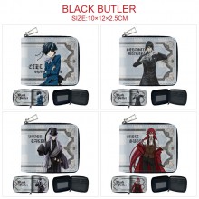 Kuroshitsuji Black Butler anime zipper wallet purs...