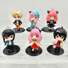 SPY FAMILY anime figures set(6pcs a set)(OPP bag)